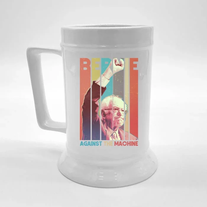 Retro Bernie Sanders Against The Machine Front & Back Beer Stein