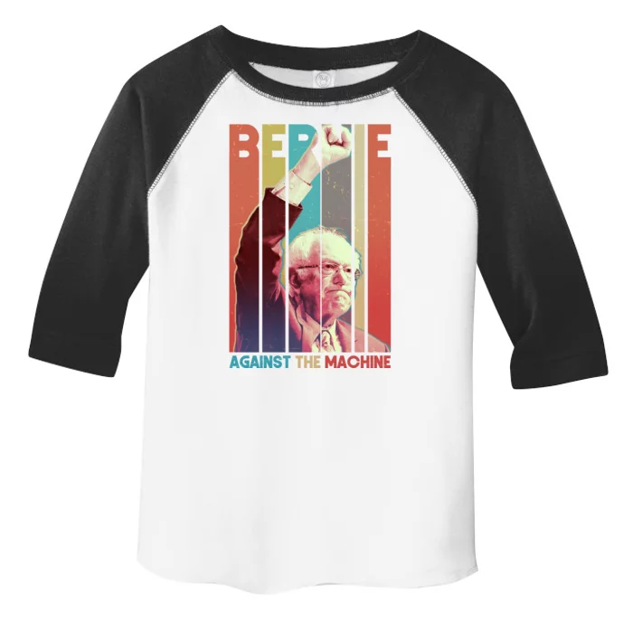 Retro Bernie Sanders Against The Machine Toddler Fine Jersey T-Shirt