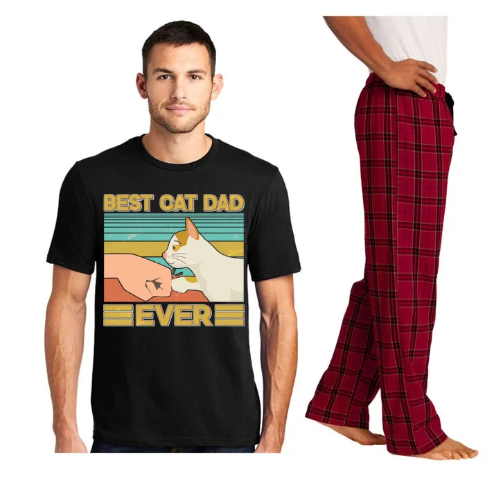 Retro Best Cat Dad Ever Pajama Set