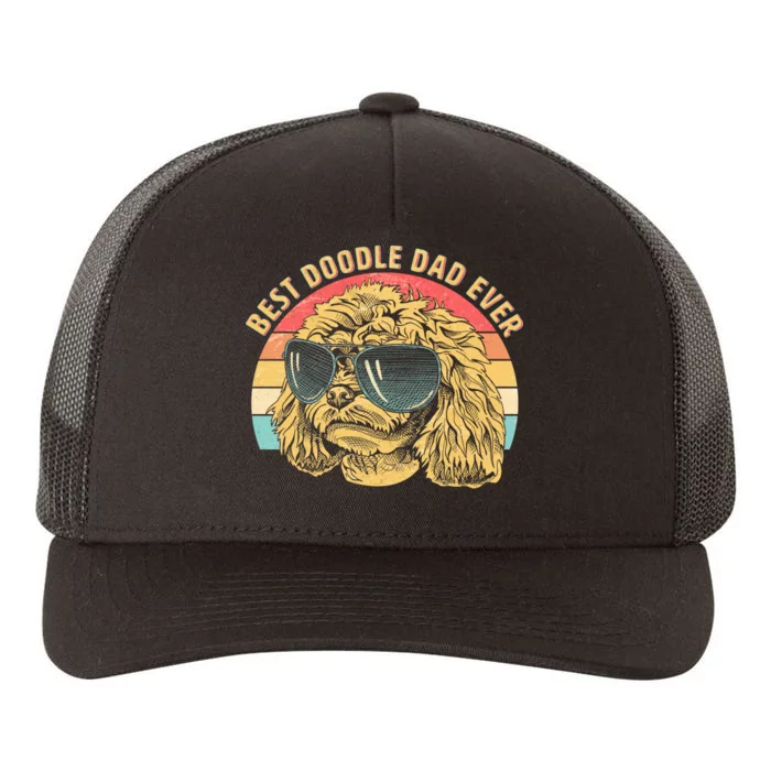 Retro Best Doodle Dad Ever Yupoong Adult 5-Panel Trucker Hat