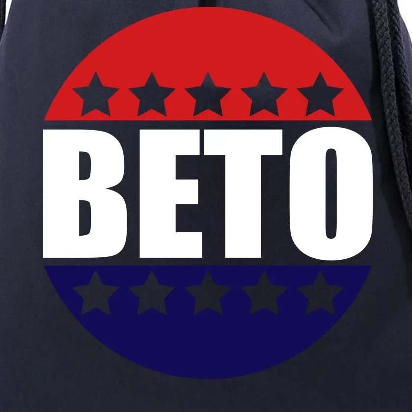 Retro Beto For Texas Senate Election Drawstring Bag