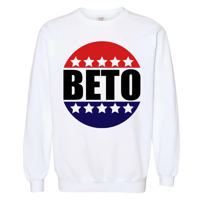 Retro Beto For Texas Senate Election Garment-Dyed Sweatshirt