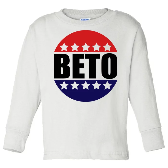 Retro Beto For Texas Senate Election Toddler Long Sleeve Shirt