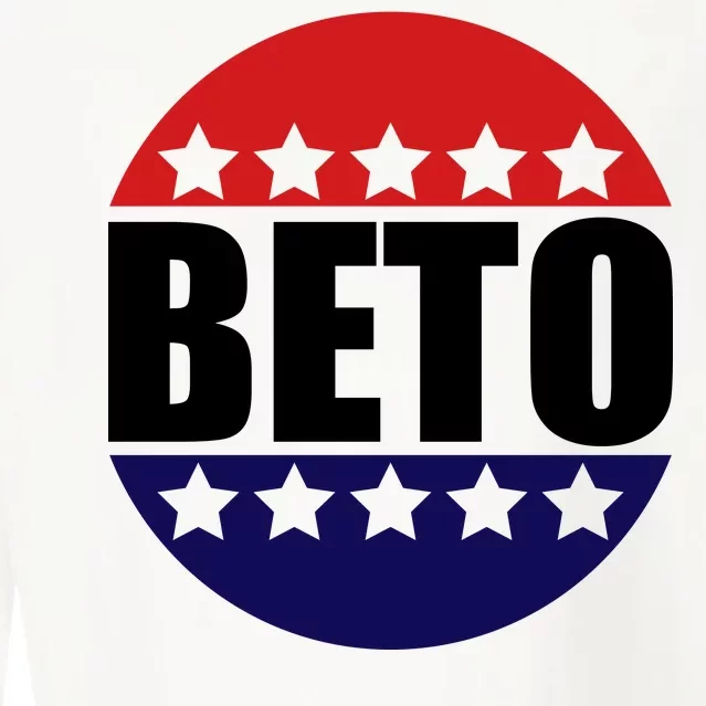 Retro Beto For Texas Senate Election Cropped Pullover Crew