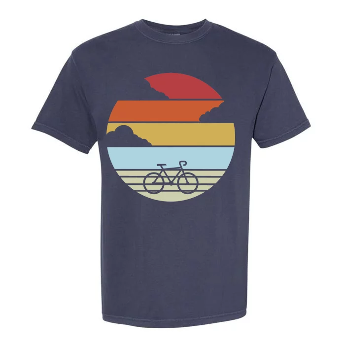 Retro Bicycle Sunset Vintage Garment-Dyed Heavyweight T-Shirt