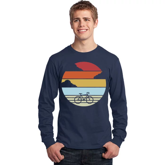 Retro Bicycle Sunset Vintage Tall Long Sleeve T-Shirt