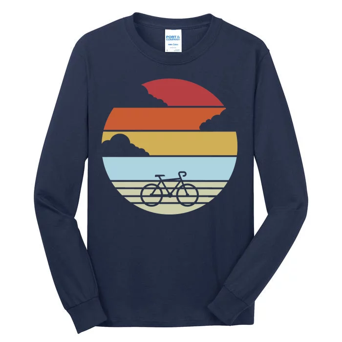 Retro Bicycle Sunset Vintage Tall Long Sleeve T-Shirt