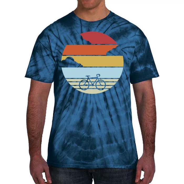 Retro Bicycle Sunset Vintage Tie-Dye T-Shirt