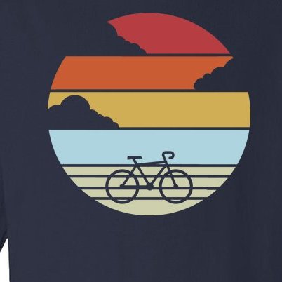 Retro Bicycle Sunset Vintage Toddler Long Sleeve Shirt