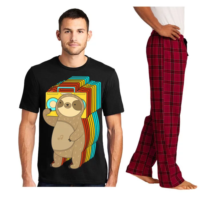 Retro Boombox Sloth Pajama Set