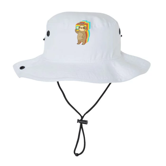 Retro Boombox Sloth Legacy Cool Fit Booney Bucket Hat