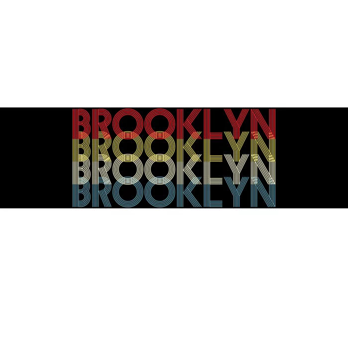 Retro Brooklyn Logo Bumper Sticker