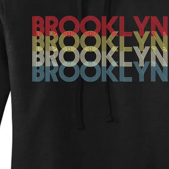 Retro Brooklyn Logo Women's Pullover Hoodie