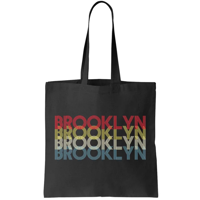 Retro Brooklyn Logo Tote Bag