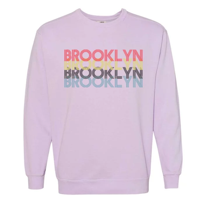 Retro Brooklyn Logo Garment-Dyed Sweatshirt