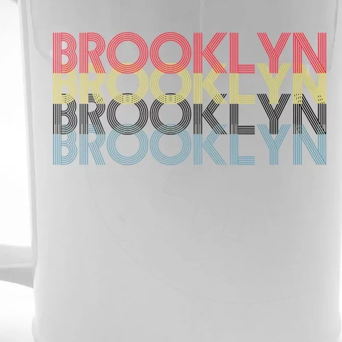 Retro Brooklyn Logo Front & Back Beer Stein