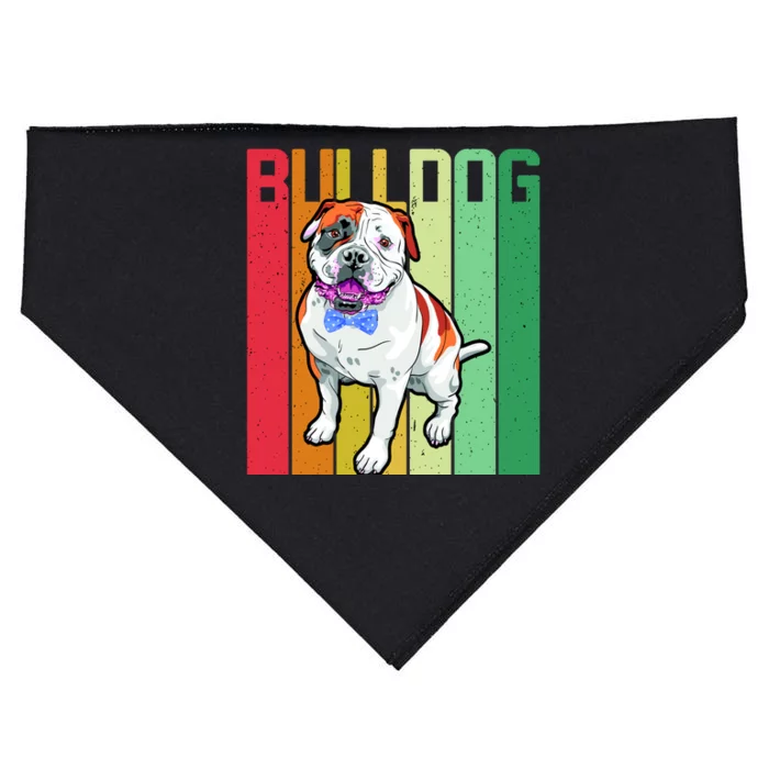 Retro Bulldog USA-Made Doggie Bandana