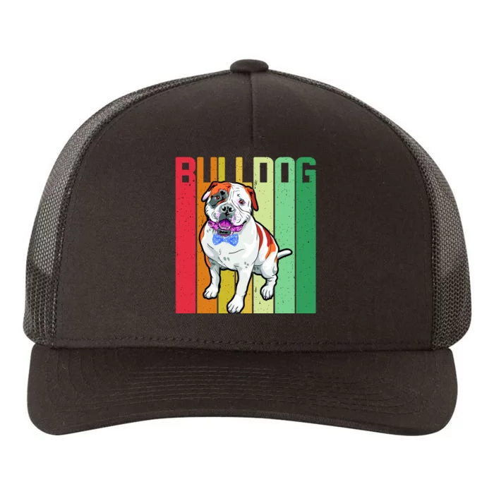 Retro Bulldog Yupoong Adult 5-Panel Trucker Hat