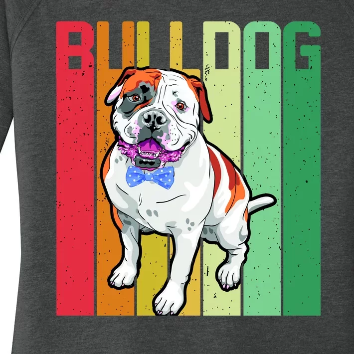 Retro Bulldog Women's Perfect Tri Tunic Long Sleeve Shirt