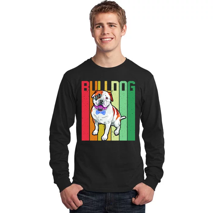 Retro Bulldog Tall Long Sleeve T-Shirt