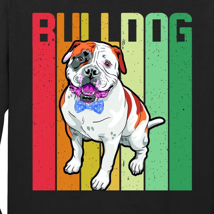 Retro Bulldog Tall Long Sleeve T-Shirt