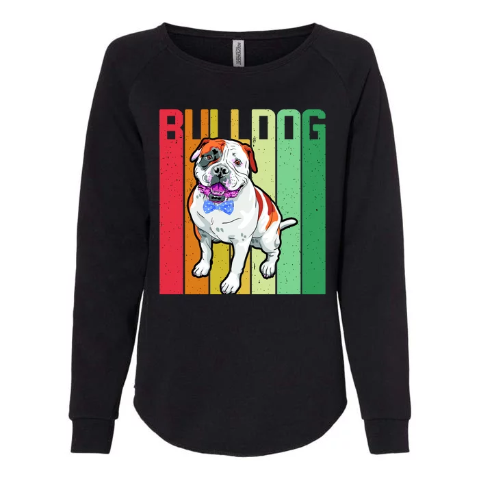 Retro Bulldog Womens California Wash Sweatshirt