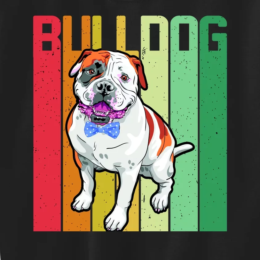 Retro Bulldog Kids Sweatshirt