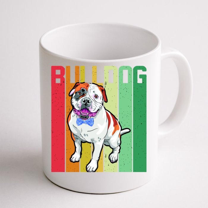 Retro Bulldog Front & Back Coffee Mug