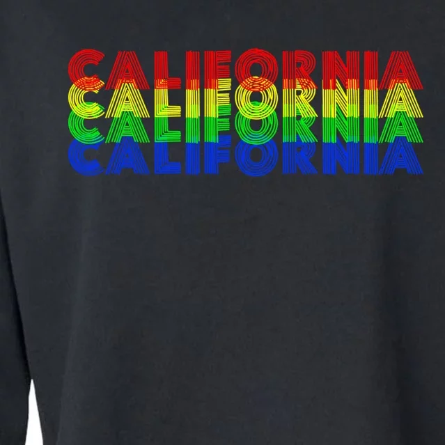 Retro California Cropped Pullover Crew