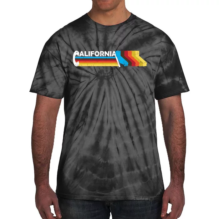 Retro California Colorful Logo Tie-Dye T-Shirt