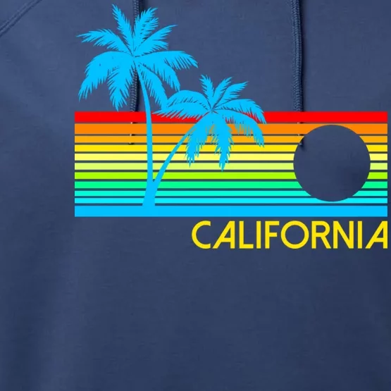 Retro California Logo Performance Fleece Hoodie