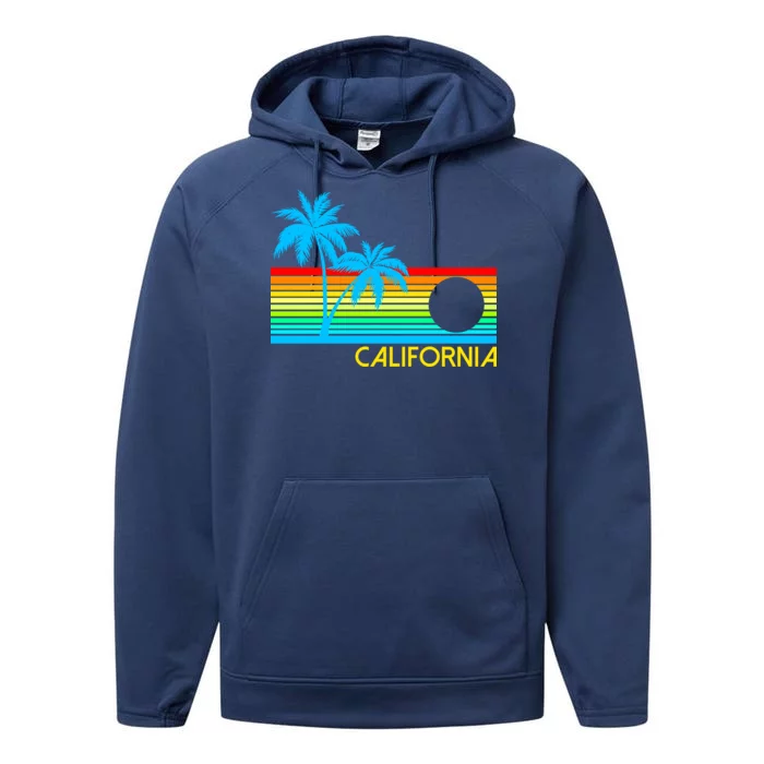 Retro California Logo Performance Fleece Hoodie