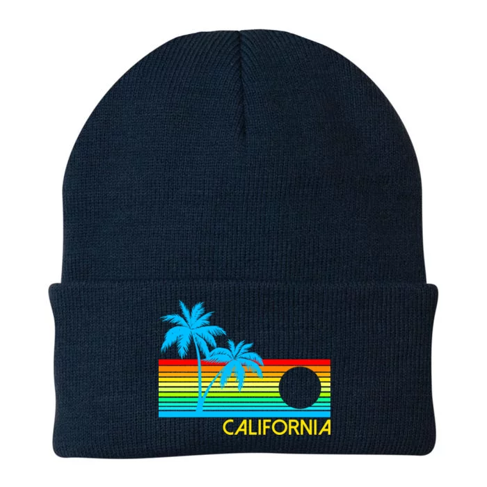 Retro California Logo Knit Cap Winter Beanie