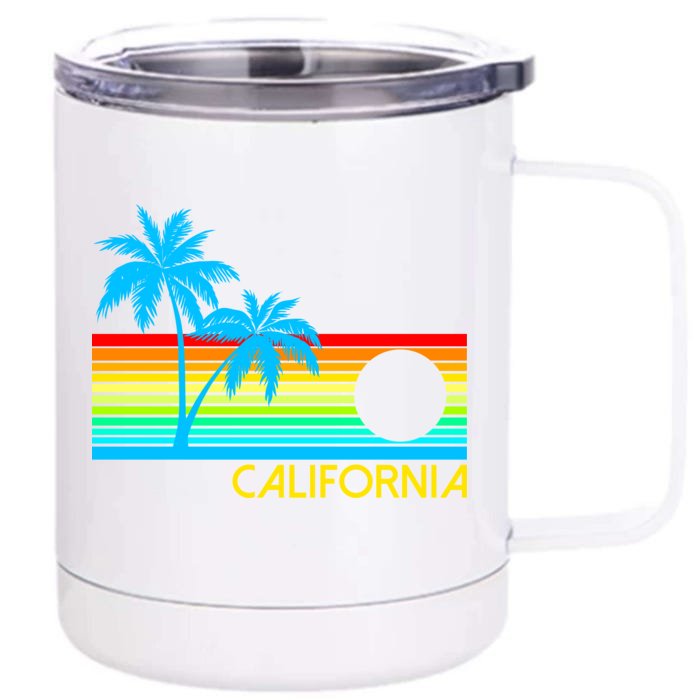 Retro California Logo Front & Back 12oz Stainless Steel Tumbler Cup