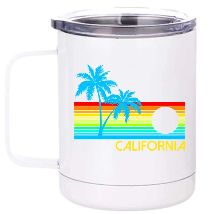 Retro California Logo Front & Back 12oz Stainless Steel Tumbler Cup