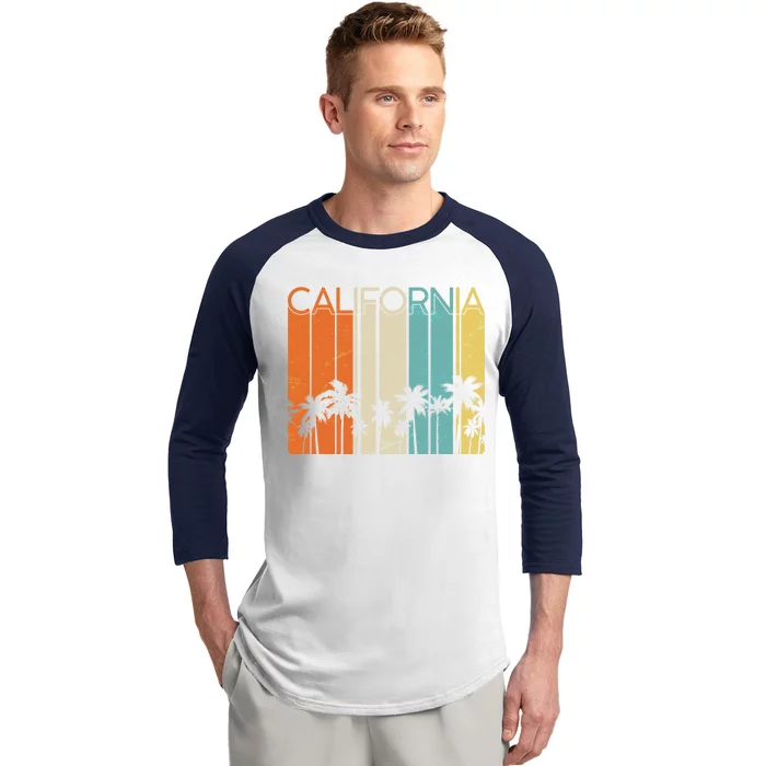 Retro California Palms Baseball Sleeve Shirt