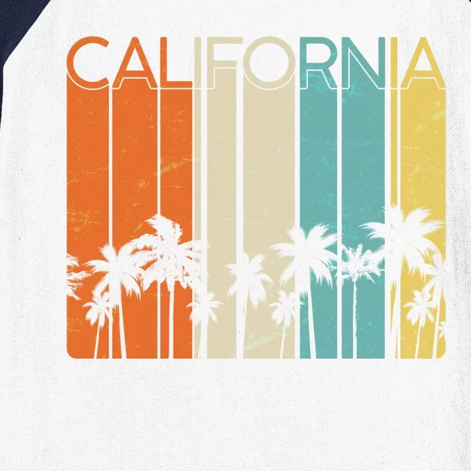 Retro California Palms Baseball Sleeve Shirt