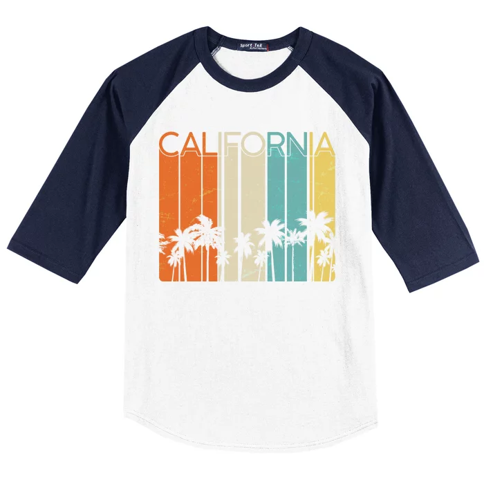 Retro California Palms Baseball Sleeve Shirt