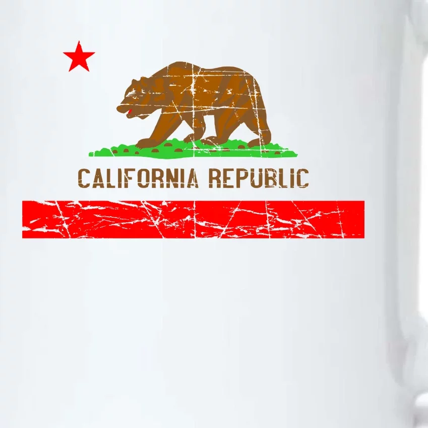 Retro California Republic Flag Black Color Changing Mug