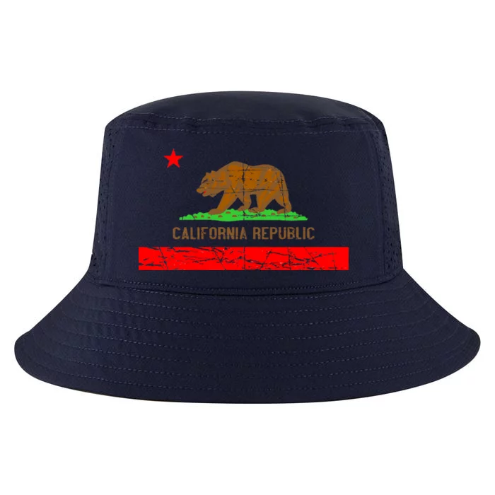 Retro California Republic Flag Cool Comfort Performance Bucket Hat