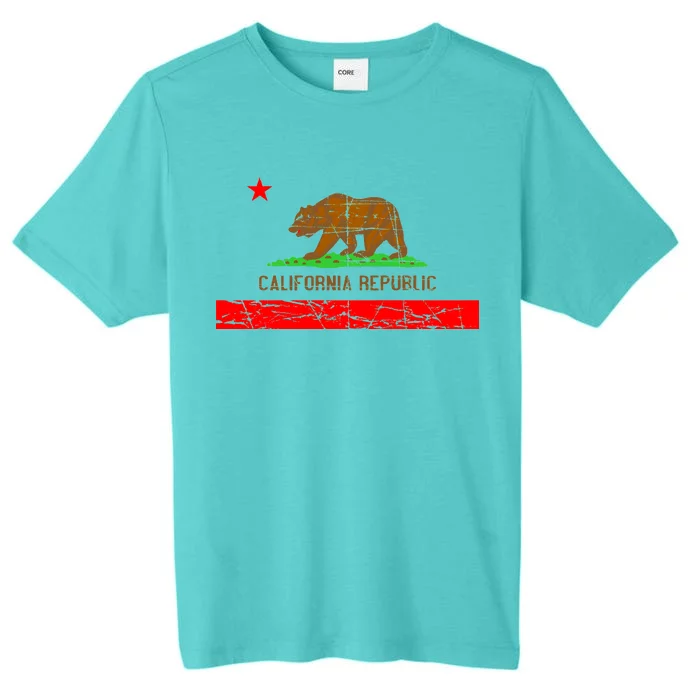 Retro California Republic Flag ChromaSoft Performance T-Shirt