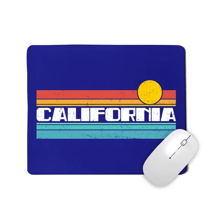 Retro California Stripe Logo Mousepad