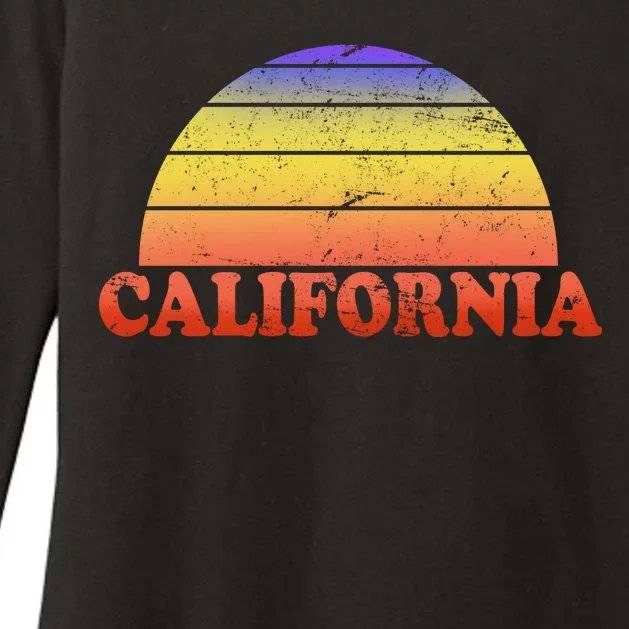 Retro California Sun Womens CVC Long Sleeve Shirt