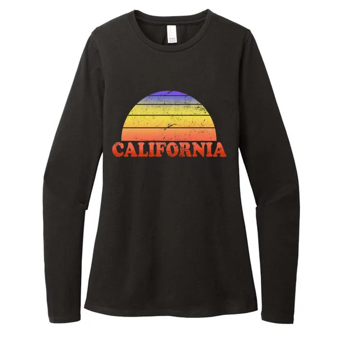 Retro California Sun Womens CVC Long Sleeve Shirt