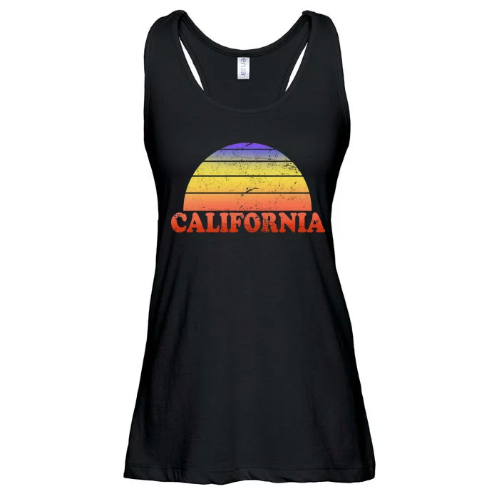 Retro California Sun Ladies Essential Flowy Tank