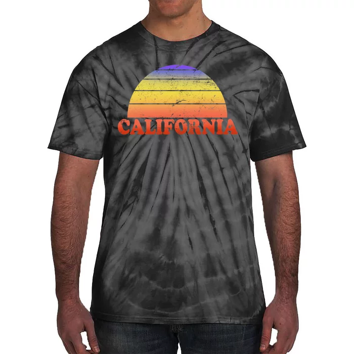 Retro California Sun Tie-Dye T-Shirt