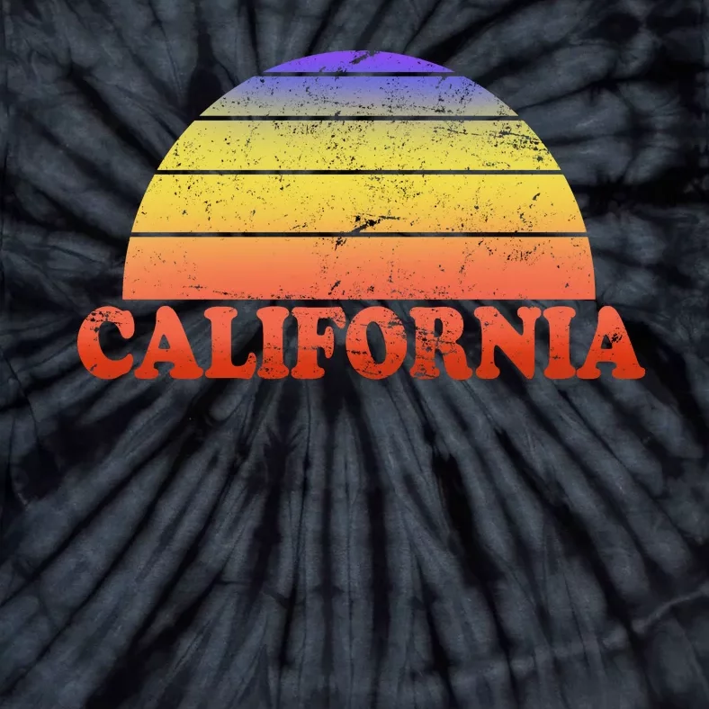 Retro California Sun Tie-Dye T-Shirt