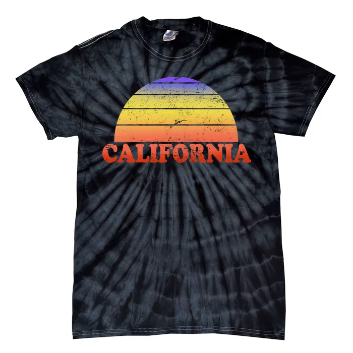 Retro California Sun Tie-Dye T-Shirt