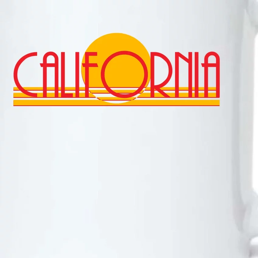 Retro California Sun Sunset Logo Black Color Changing Mug