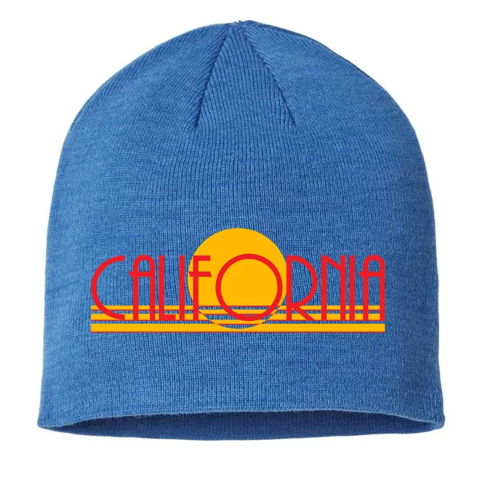 Retro California Sun Sunset Logo 8 1/2in Sustainable Knit Beanie